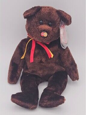 M.C. Beanie Custom Bear Plush Mastercard Nose Rare